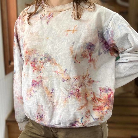Ice tie dyed sweatshirt by Anna Joyce - Picture 3 of 4